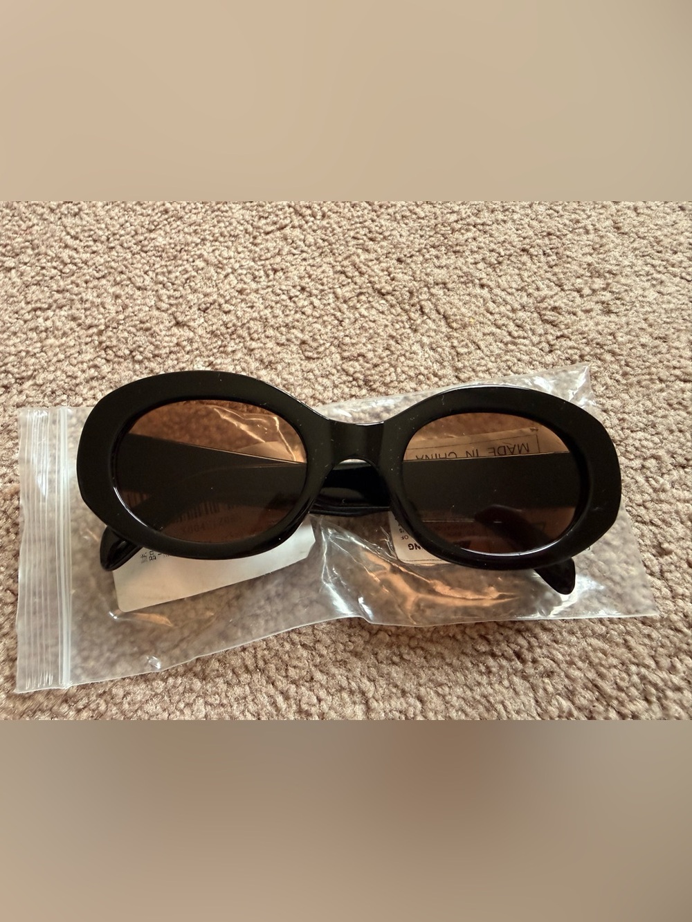 Amazon Black Oval Women's Sunglasses